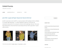 Tablet Screenshot of celebpronto.com